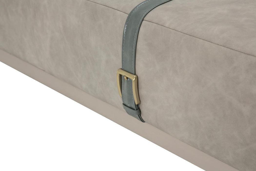 Menlo Station Rectangular Cocktail Ottoman in DoveGray