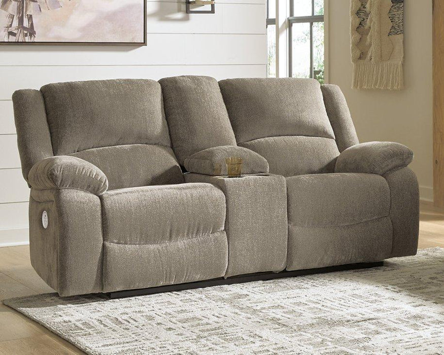 Draycoll Power Reclining Loveseat with Console