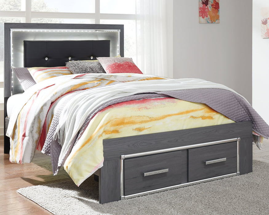 Lodanna Bed with 2 Storage Drawers