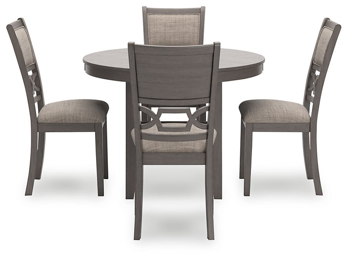 Wrenning Dining Table and 4 Chairs (Set of 5)